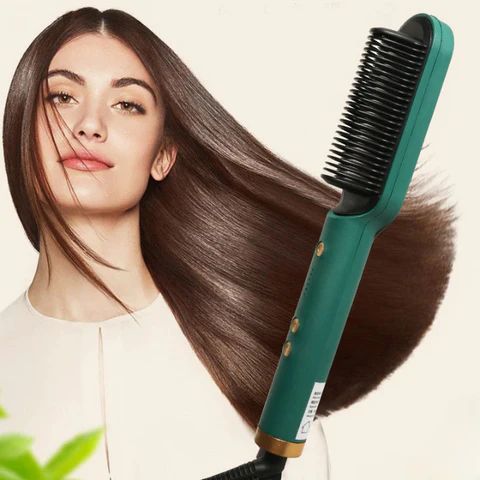 Hair Straightener Iron Brush